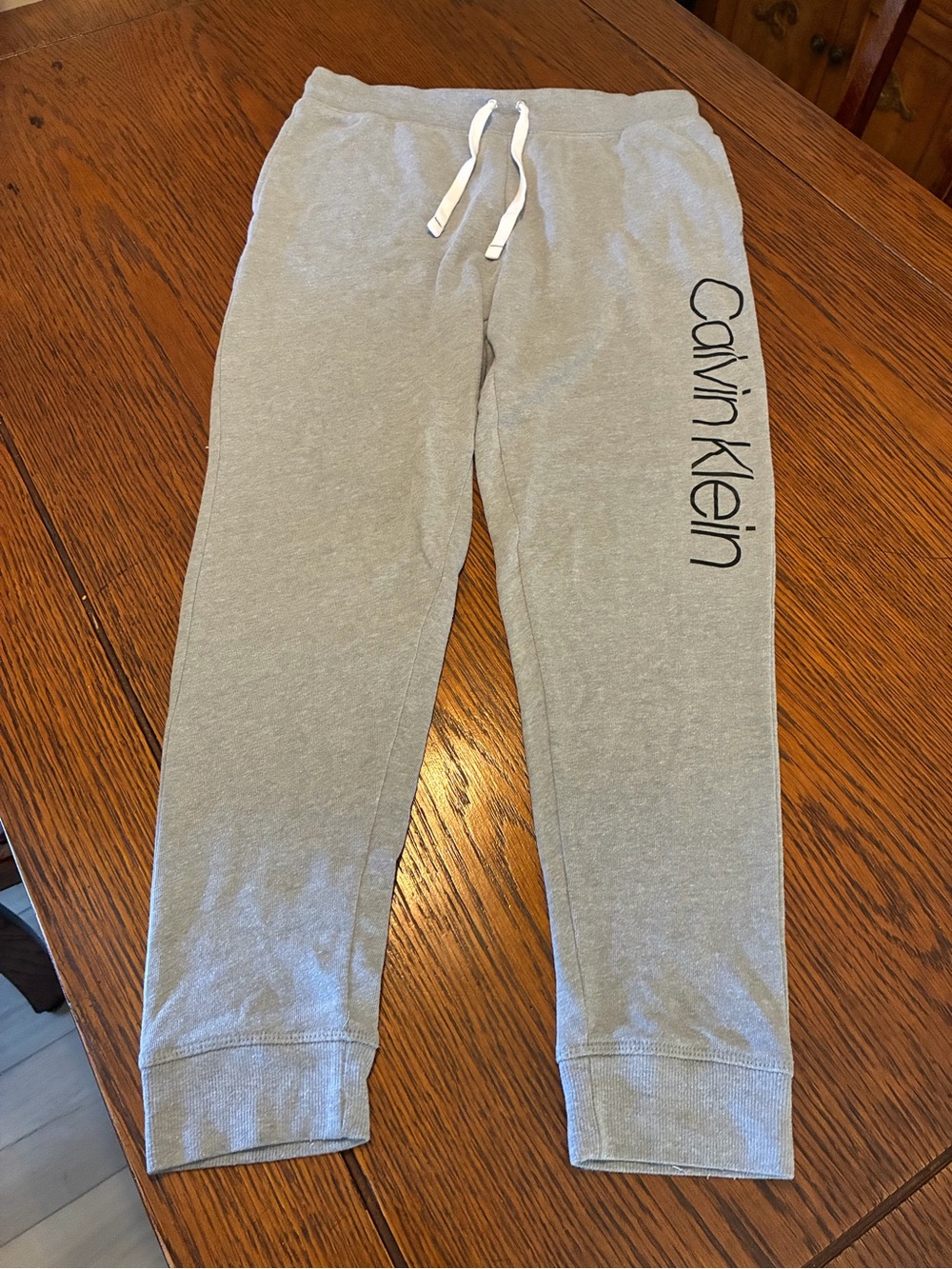 Calvin Klein Light Gray Logo Track Joggers